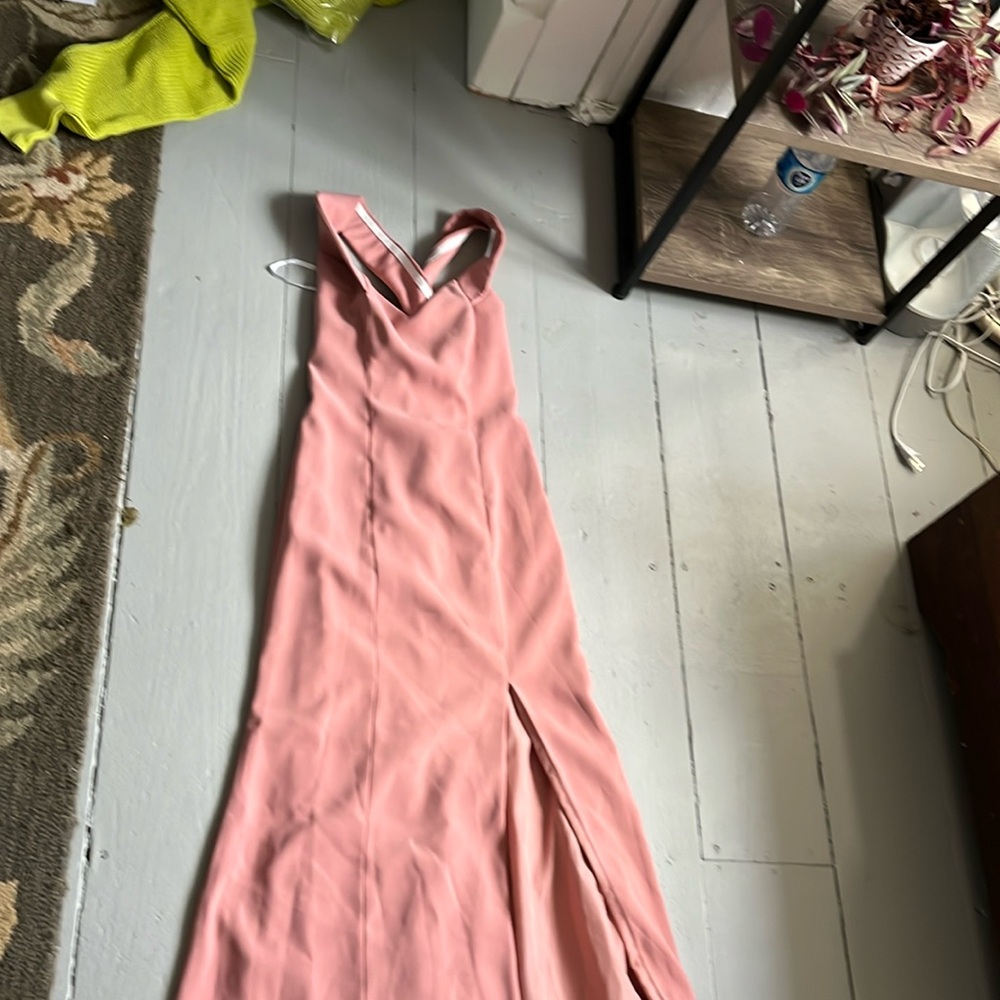 Dusty pink formal dress